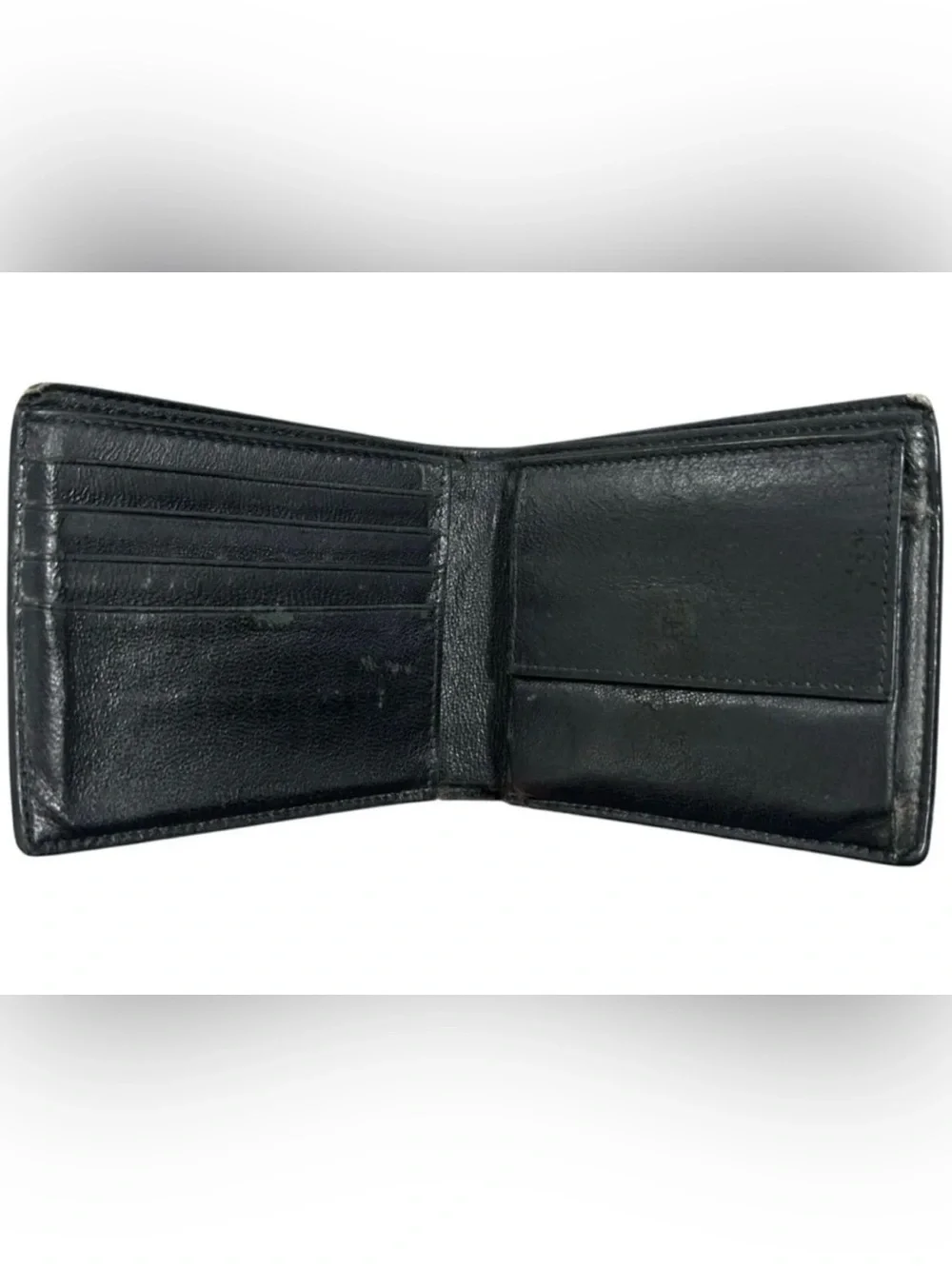 Authentic Balenciaga cash square folded leather wallet w/ coin pocket